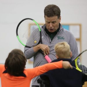 McCormack-Nagelsen Tennis Center
705 S. Henry Street · (757) 221-7378
AUXILIARY SERVICES
Bookstore
Campus Child Care
Conference Services
Dining Services
Tribe Card Services
Trademark Licensing
Parking & Transportation
Print Shop
Tennis Center
W&M Express
Vending
News and Accolades
Award Winning Facilities
This award winning facility welcomes both Williamsburg area residents and out of town visitors to play tennis. Don't let the weather dampen your game. At the MNTC, all are eligible to participate in a wide range of  programs, activities, clinics and tournaments ... rain or shine. 

Experienced Staff
Our staff is dedicated to providing you and your family with a wonderful experience, both on and off the courts. Our USPTA instructors have years of experience and are ready to help you take your game to the next level. Crunched for time? Many of our programs and clinics are offered with both day and evening sessions to fit your busy schedule. 

Diverse Programming
Our Junior Tennis programs and summer camps offer a great way to share your love of tennis with the kids. For adults, whether you're interested in private lessons, playing doubles with our pros, or trying a little Tennis Cardio, we've got you covered.

In addition to offering our premiere indoor tennis facilities to the public, the Center is the proud home of: